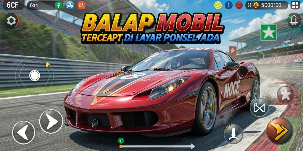 Tangkapan layar 6CF menampilkan aksi balap yang mendebarkan.