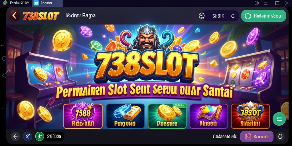 Tampilan gameplay <strong>738SLOT</strong> dengan grafis menarik dan seru.