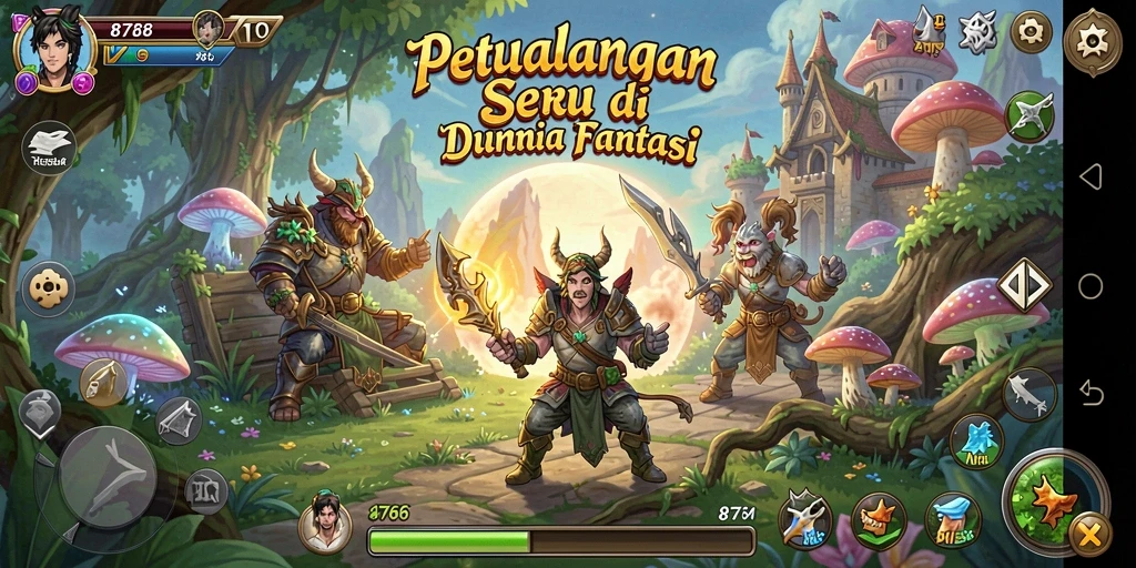 Tampilan gameplay <strong>8768</strong> yang menakjubkan dan penuh aksi.