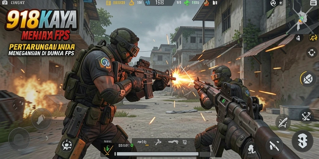 Screenshot menampilkan aksi luar biasa dalam pertandingan FPS