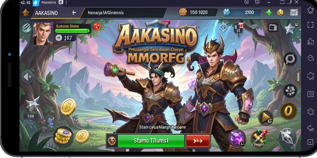 Tangkapan layar menampilkan aksi seru dalam gameplay AAKASINO yang menarik.