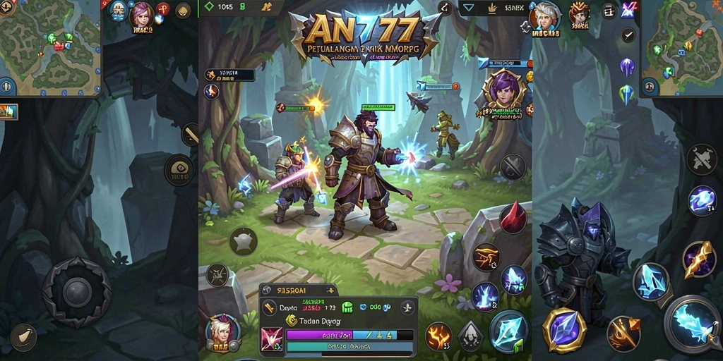 Screenshot gameplay AN777 yang menunjukkan aksi seru dalam pertempuran.