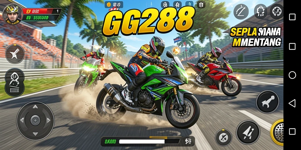Tampilan menakjubkan dari balapan sepeda motor di GG288.