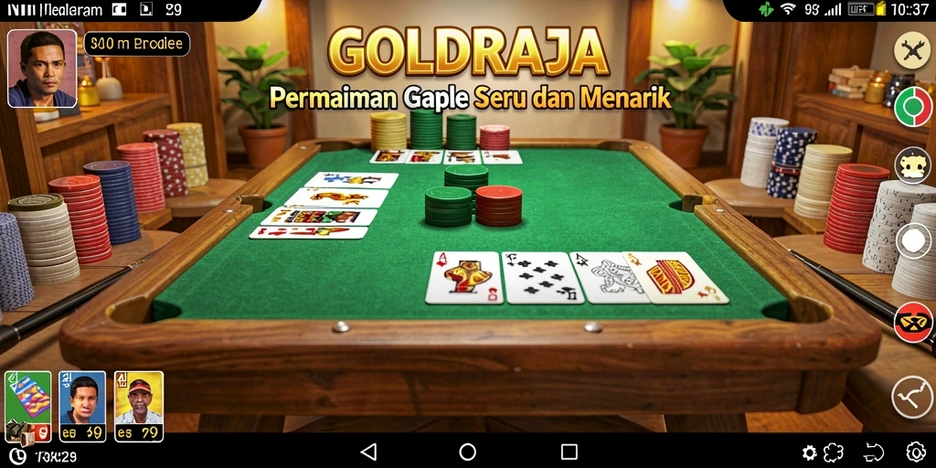 Tampilan gameplay GOLDRAJA yang seru dan interaktif.
