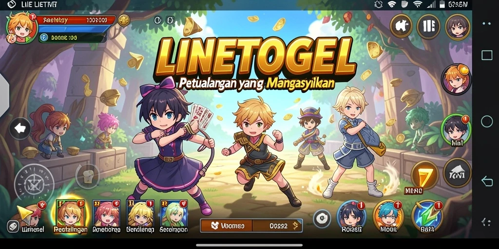 Tampilan visual menakjubkan dari gameplay LINETOGEL.