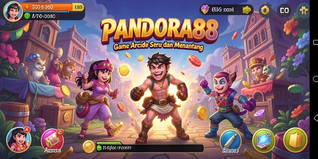 Screenshot PANDORA88 menunjukkan gameplay seru dengan berbagai rintangan menarik.