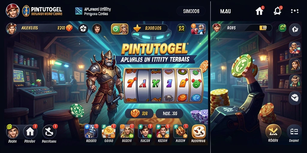 Tampilan antarmuka PINTUTOGEL yang sederhana dan intuitif.