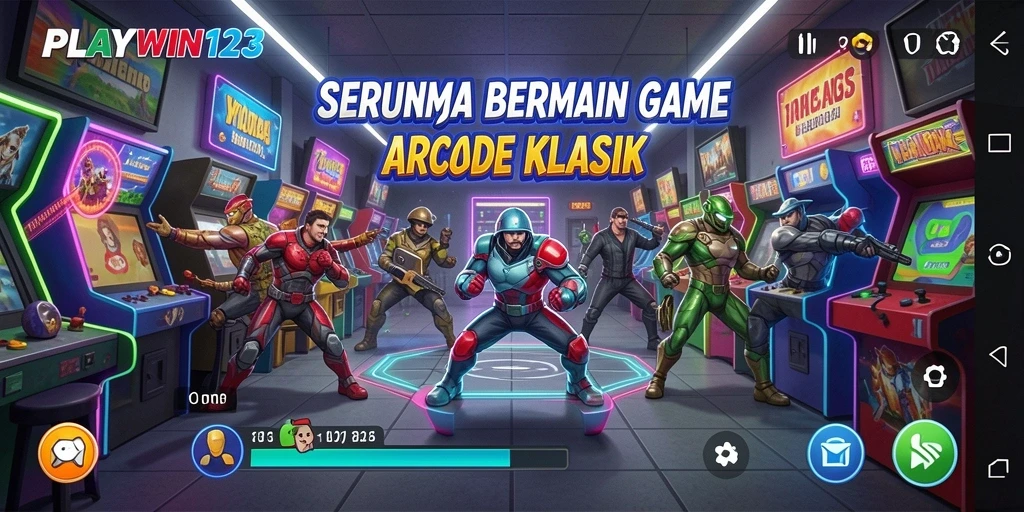 Tampilan seru gameplay arcade di PLAYWIN123 yang memikat.