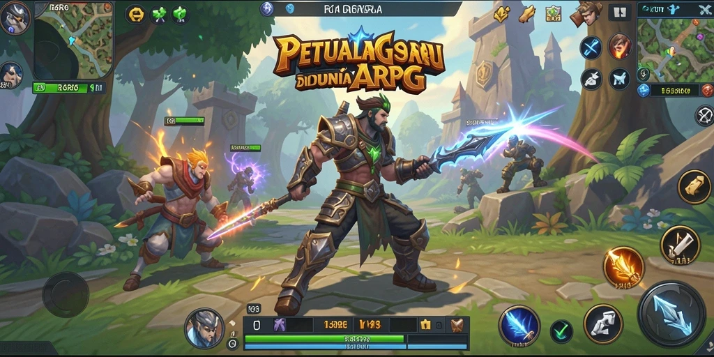 Tampilan menarik gameplay ARPG R6R6 yang penuh aksi.
