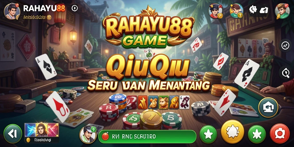 Screenshot menampilkan tampilan permainan QiuQiu yang seru dan menantang.