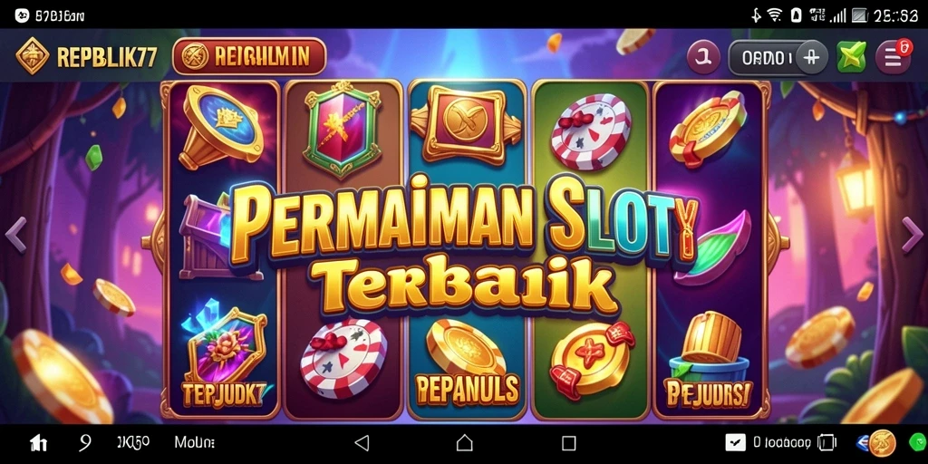 Tampilan menarik dari gameplay Slot di REPUBLIK77.
