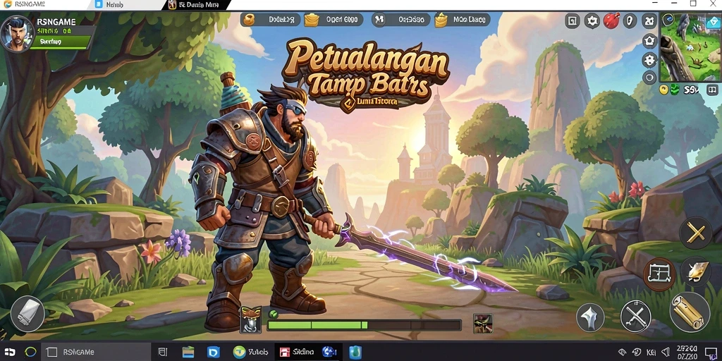 Gambaran gameplay RSNGAME yang menampilkan petualangan seru di dunia terbuka.